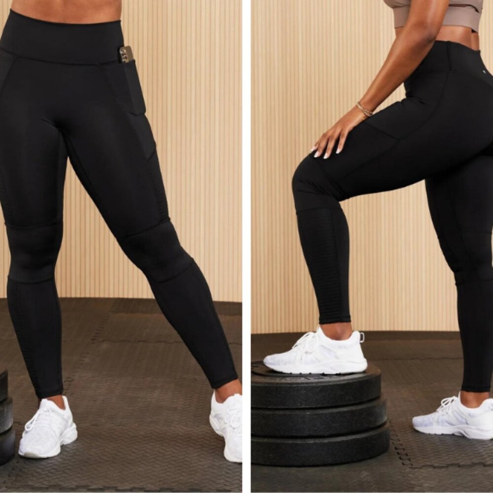 Fabletics Motion365+ High-Waisted Moto Legging Black